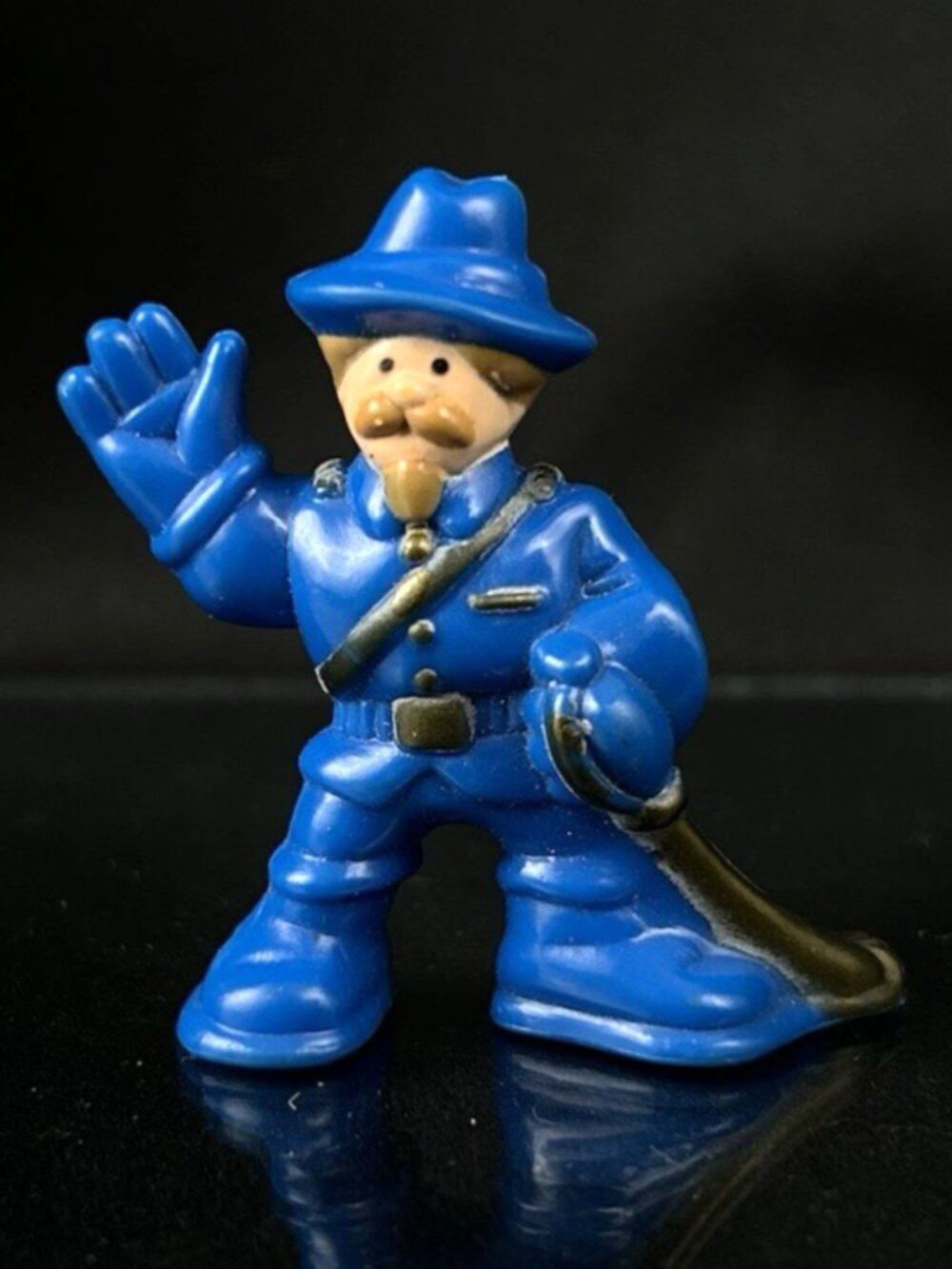 Vintage Lincoln Logs Cavalry Officer Blue Soldier Western Frontier Fort 2000